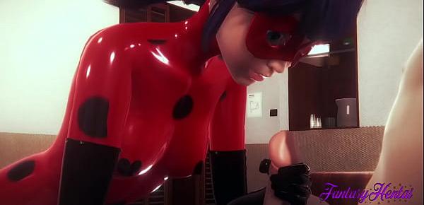 trendsMiraculous Ladybug Hentai 3D - Ladybug handjob, blowjob and fucked - Japanese Cartoon manga anime porn